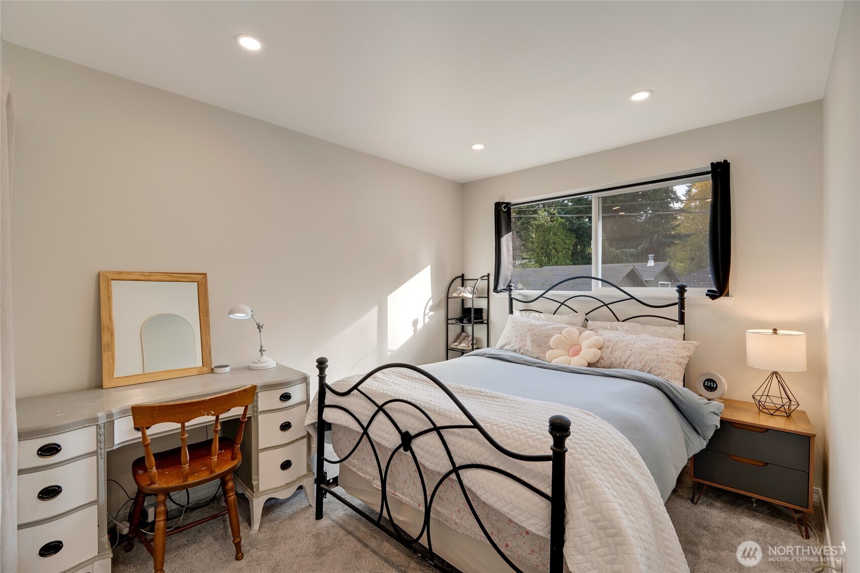 8804 209th Place Southwest Edmonds, WA 98026 - Photo 20 of 35 a bedroom with furniture and a large window