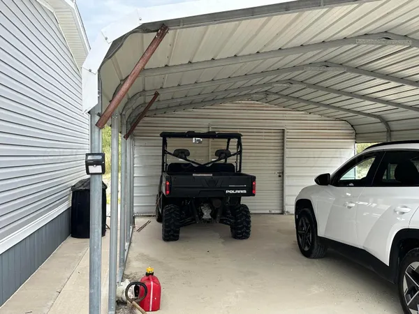 a view of a car garage