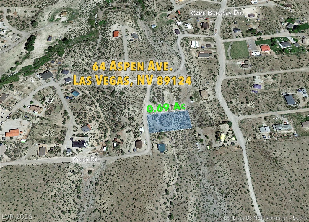 64 Aspen Road Las Vegas, NV 89124 - Photo 3 of 8 Secure this prime 0.69-acre parcel in Las Vegas, an ideal canvas for building your vision.