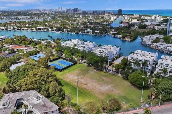 an aerial view of multiple house