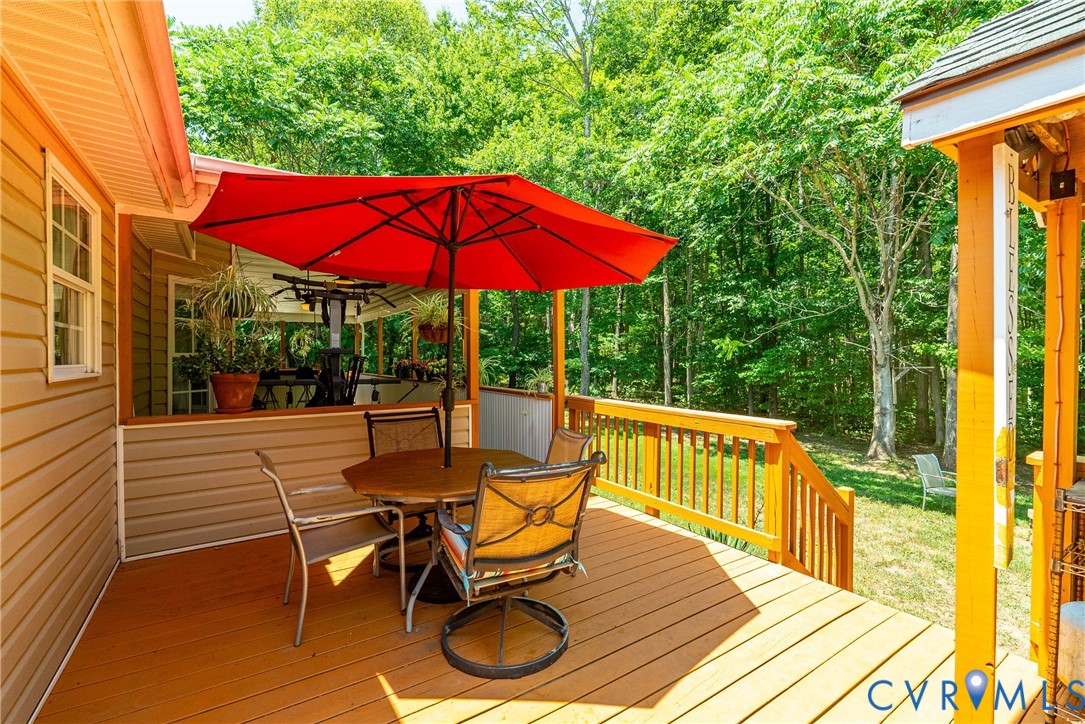 197 Goshen Road Cumberland, VA 23040 - Photo 58 of 70 Multi-level exterior deck with a wood-finish surfa