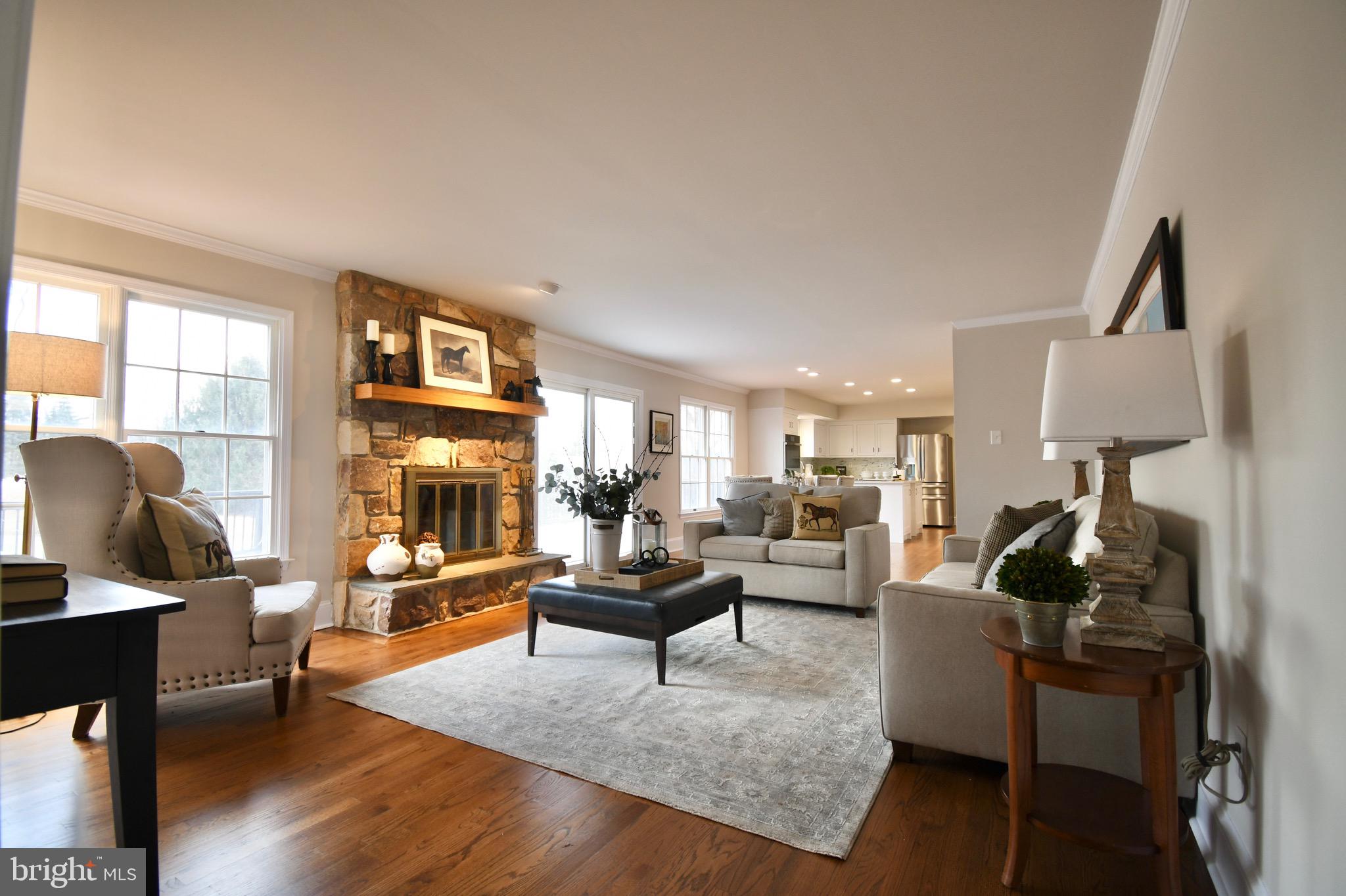 116 Three Ponds Lane Malvern, PA 19355 - Photo 14 of 40 Family Room with Wood Burning Fireplace
