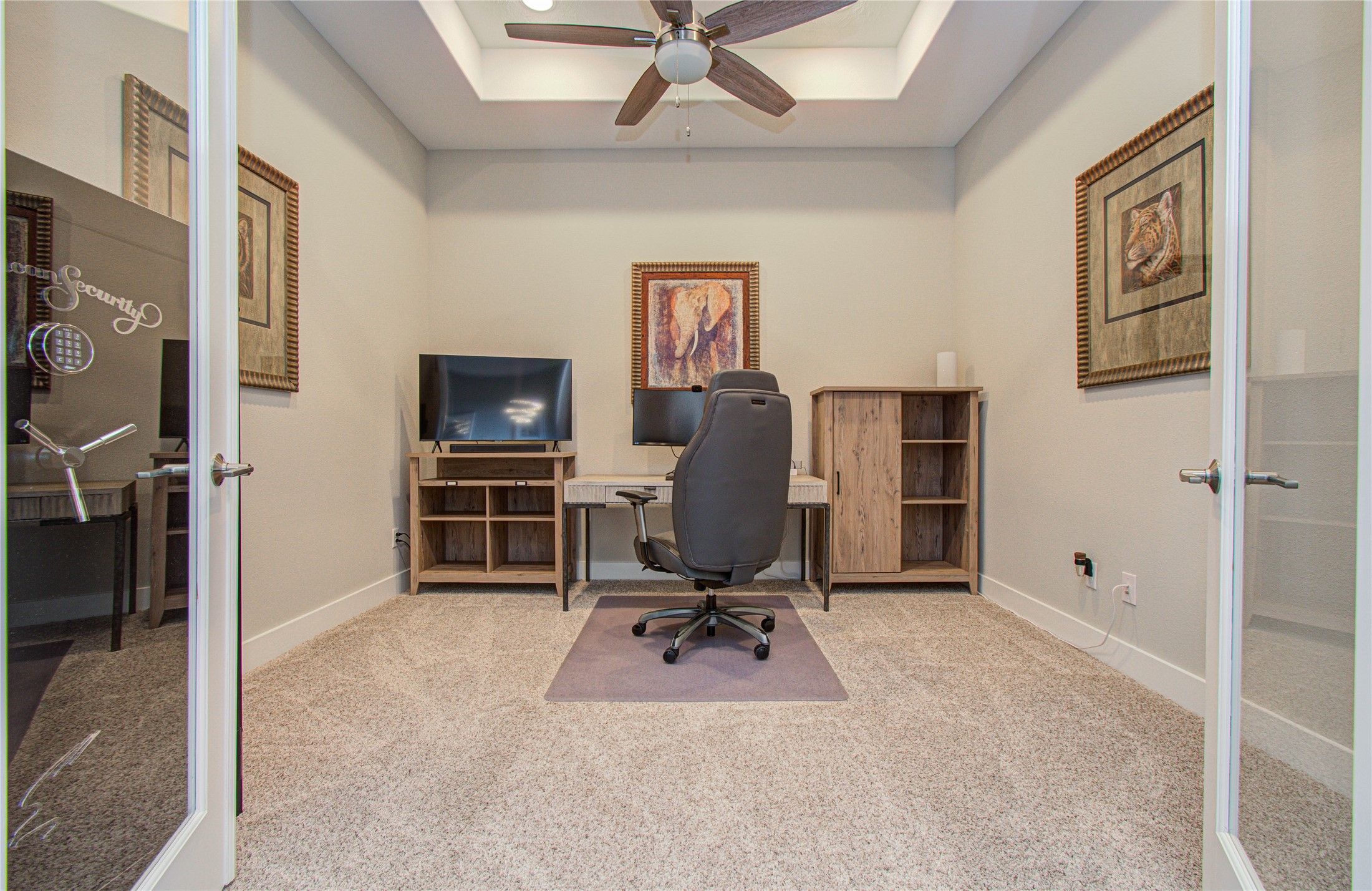 29702 Hay Field Lane Fulshear, TX 77406 - Photo 34 of 45 a view of workspace with a window and gym equipment