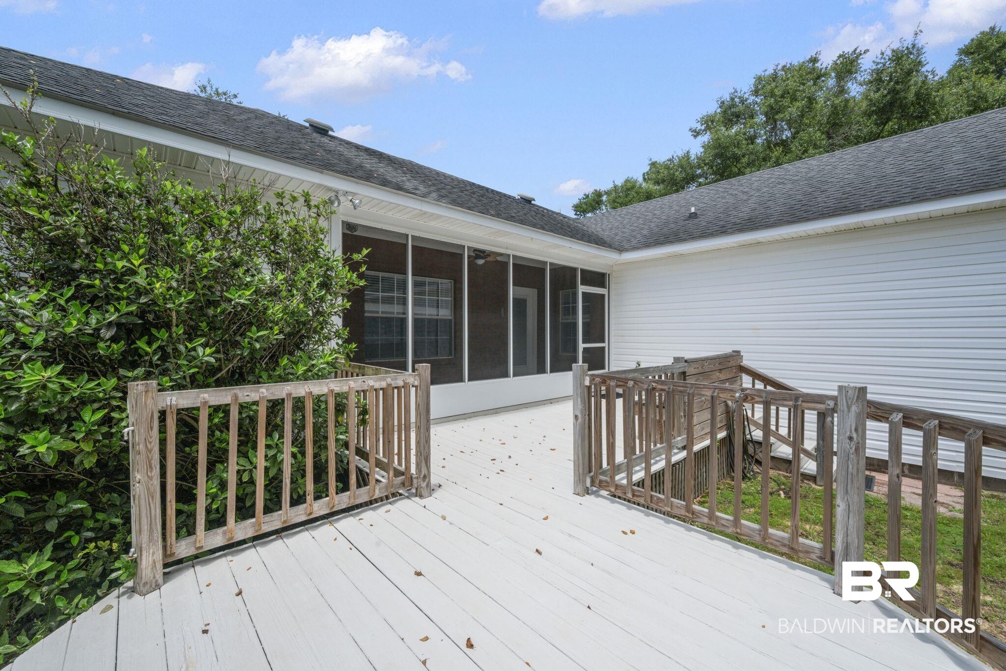 2041 Ridgeline Drive Mobile, AL 36695 - Photo 33 of 43 Wooden terrace with a sunroom