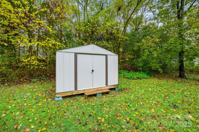 a house with trees in front of it