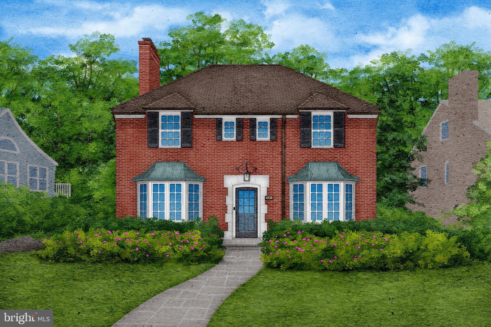 front view of a house next to a yard