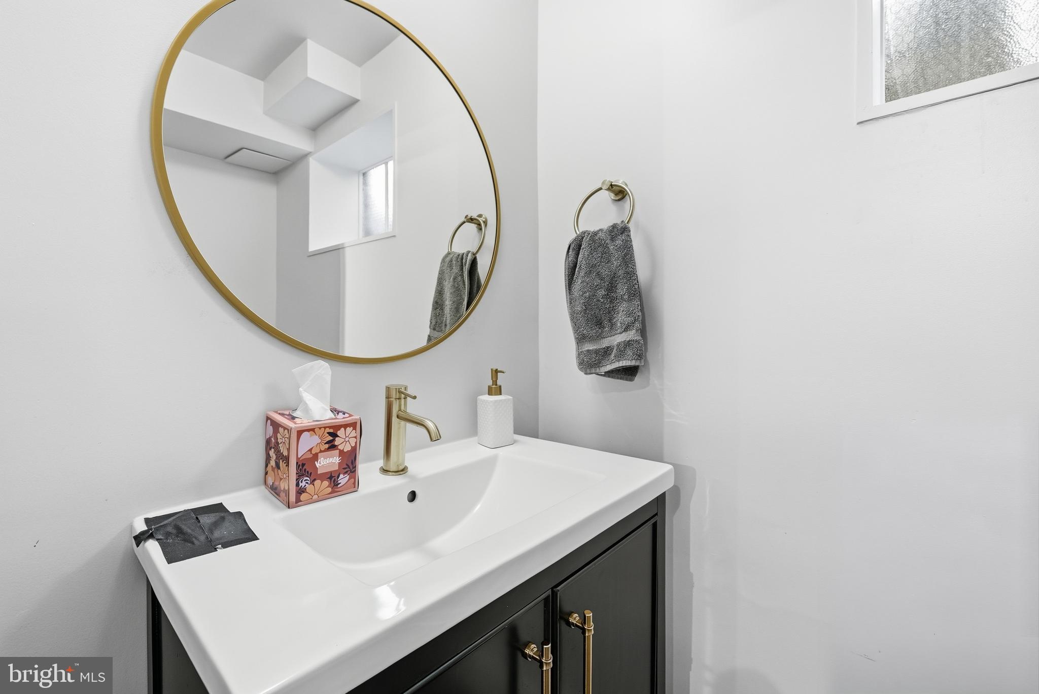 4938 Quebec Street Northwest Washington, DC 20016 - Photo 43 of 51 a bathroom with a sink and a mirror