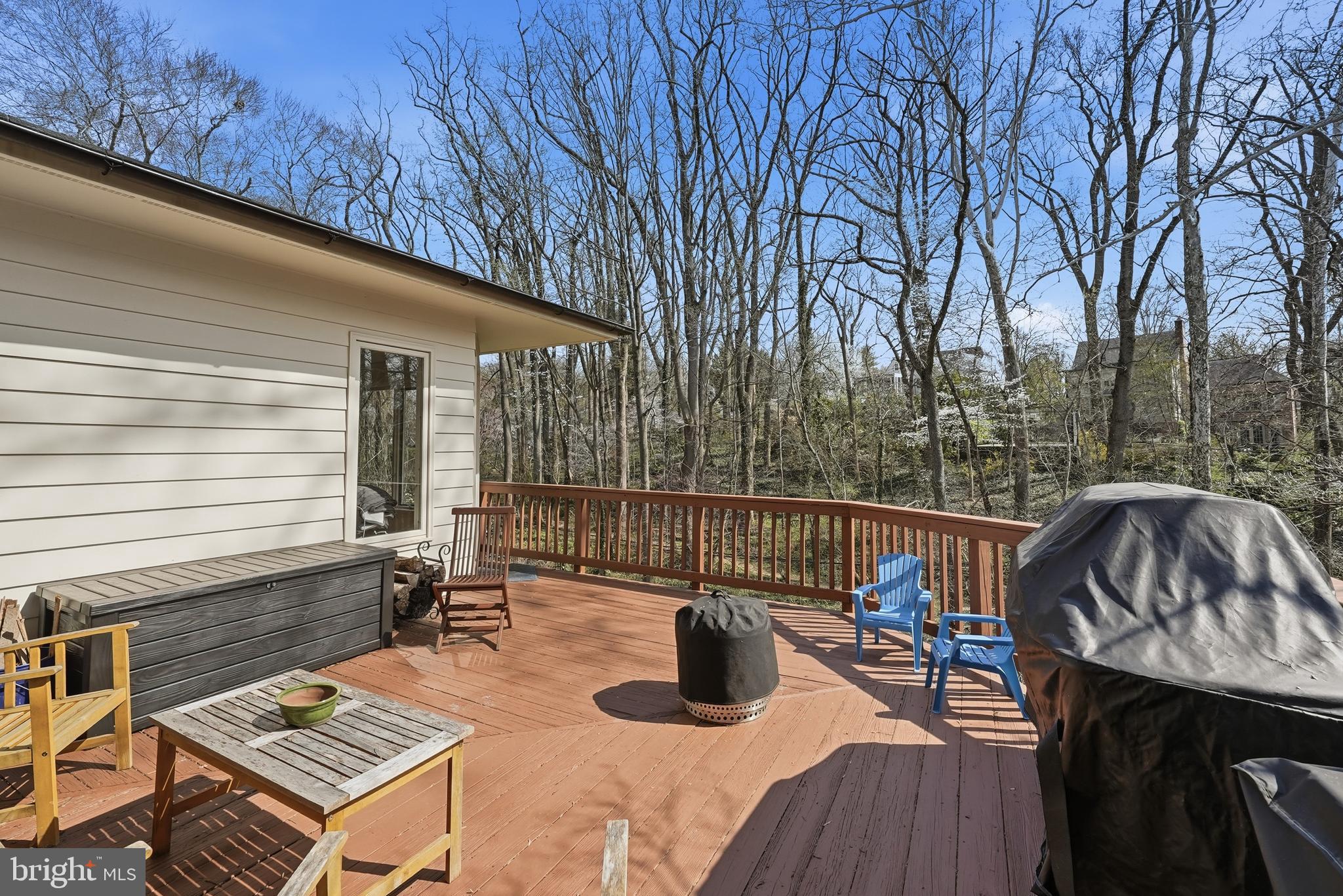 4938 Quebec Street Northwest Washington, DC 20016 - Photo 48 of 51 a view of a patio with iron fence
