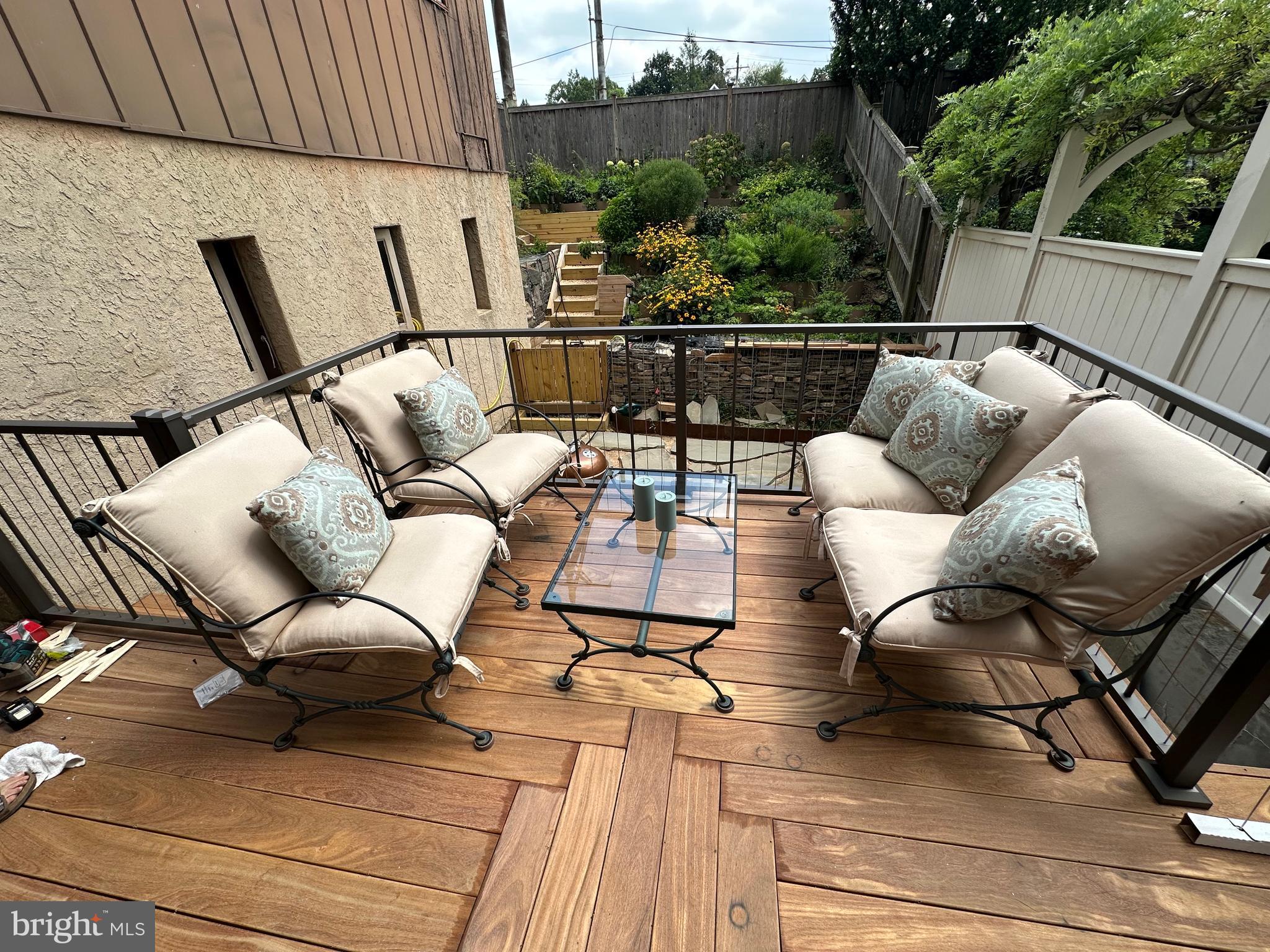 34 Hilltop Road Philadelphia, PA 19118 - Photo 37 of 43 Back patio in Spring
