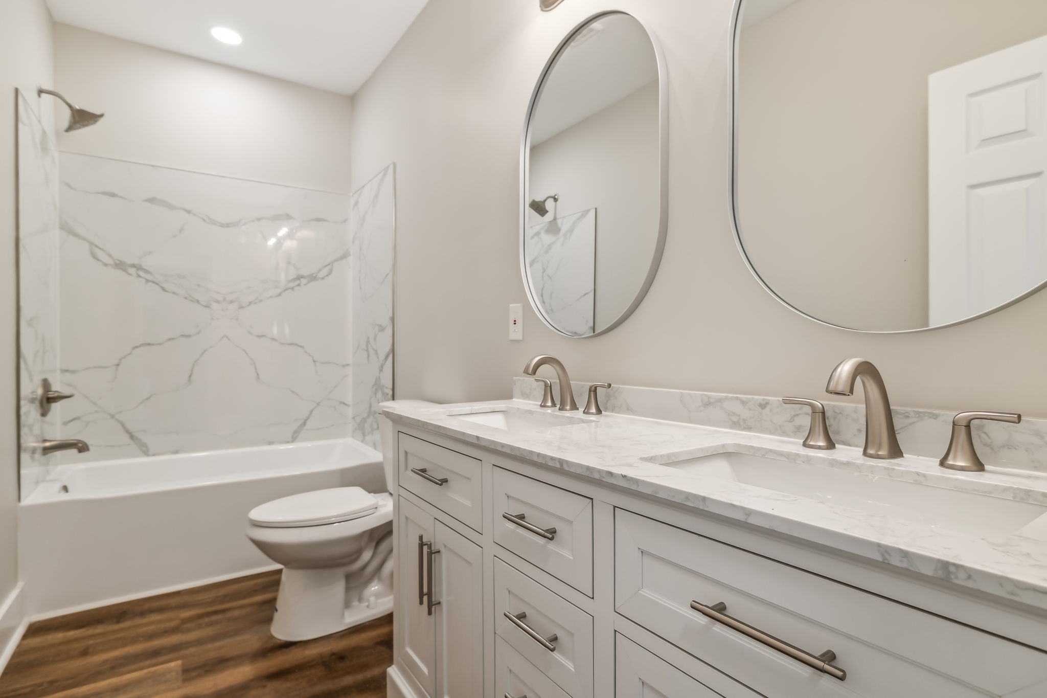 2801 Hunters Point Pike Lebanon, TN 37087 - Photo 9 of 23 a bathroom with a sink a toilet and a mirror
