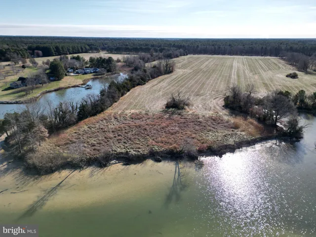 a view of a lake in middle of the road