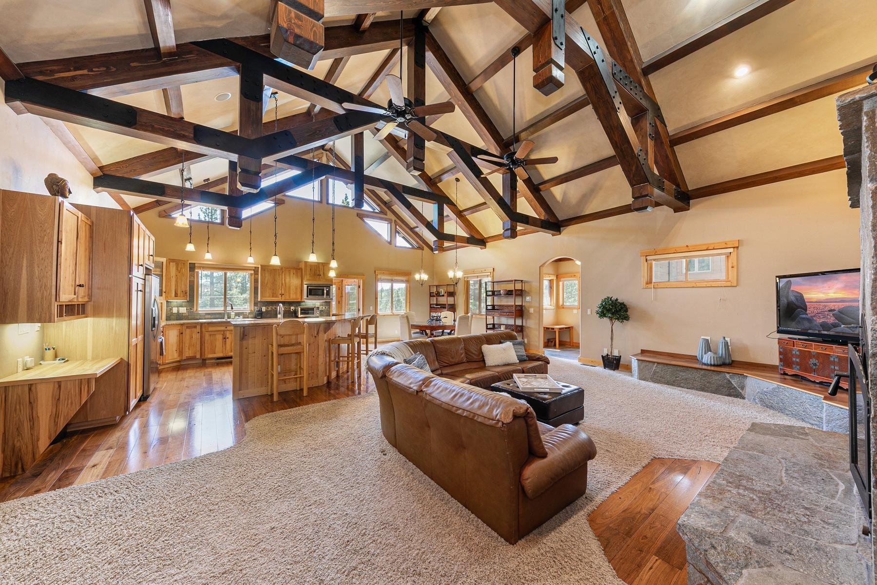 14070 Alder Creek Road Truckee, CA 96161 - Photo 3 of 28 a living room with furniture and a flat screen tv