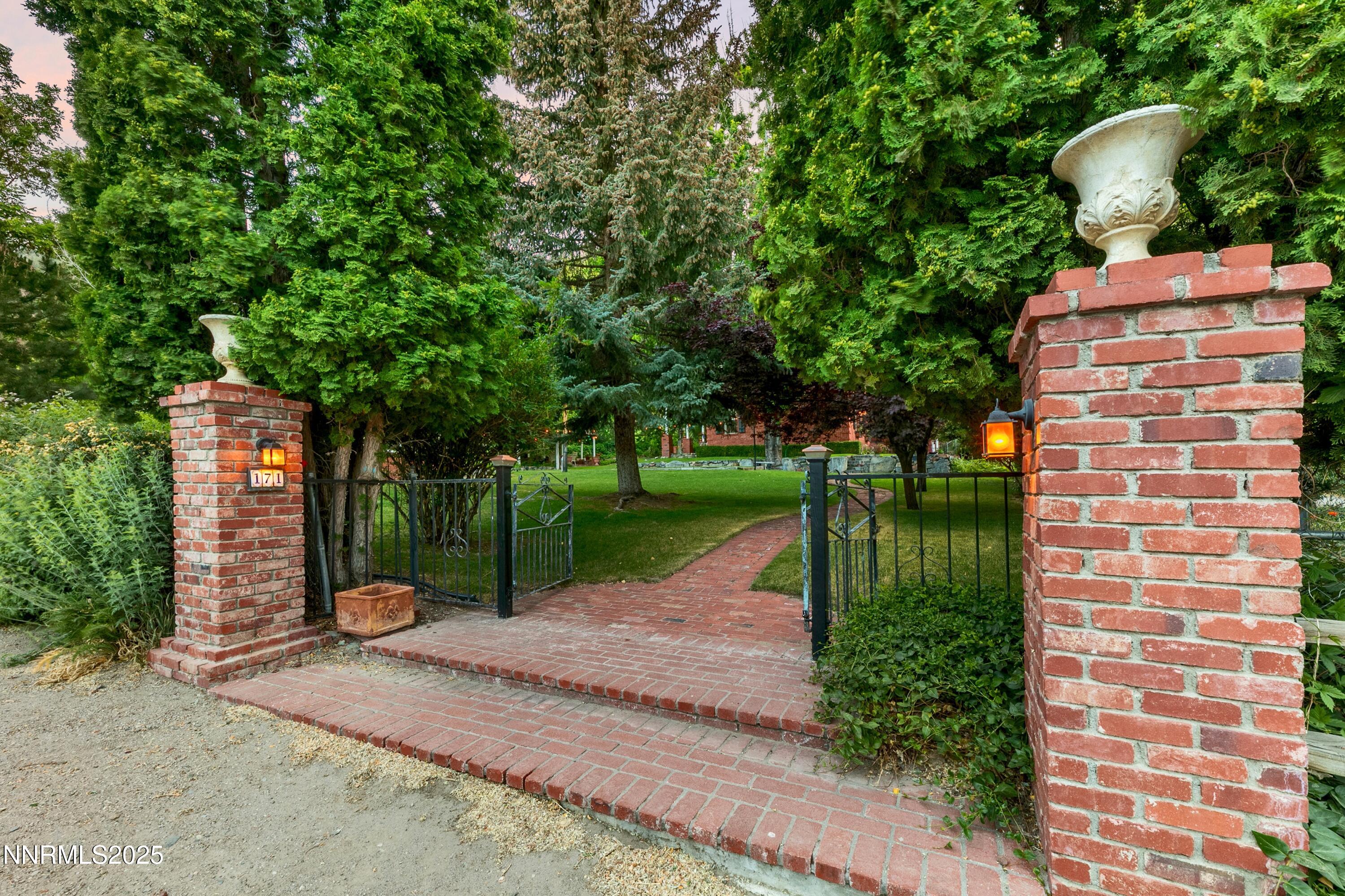 171 Mill Street Genoa, NV 89411 - Photo 3 of 37 front gate