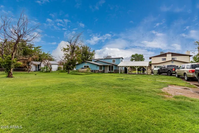 a view of an outdoor space with a lake view