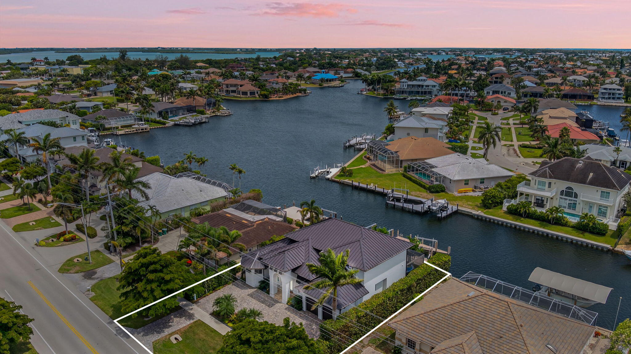 1649 San Marco Road Marco Island, FL 34145 - Photo 52 of 53 50-Aerial Front Exterior 3 lines-dc