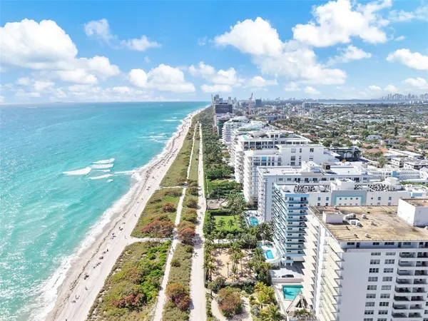 a view of a city from a balcony
