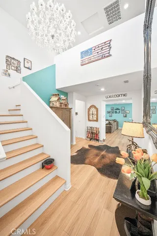 a view of entryway livingroom and hall