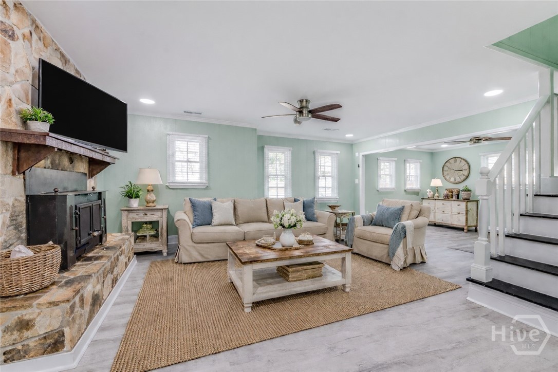 614 Pleasant Hill Church Road Ellabell, GA 31308 - Photo 17 of 57 virtually staged Living room