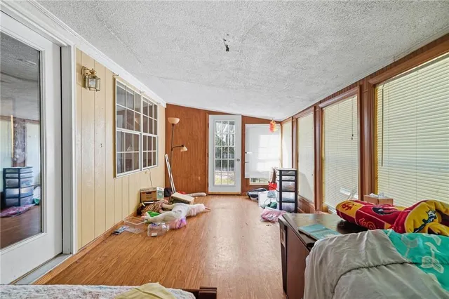 a bed room with a bed and a couch