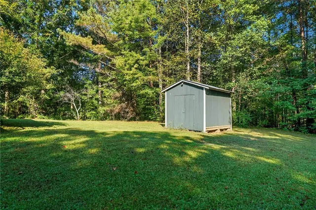 a view of an outdoor space and a yard