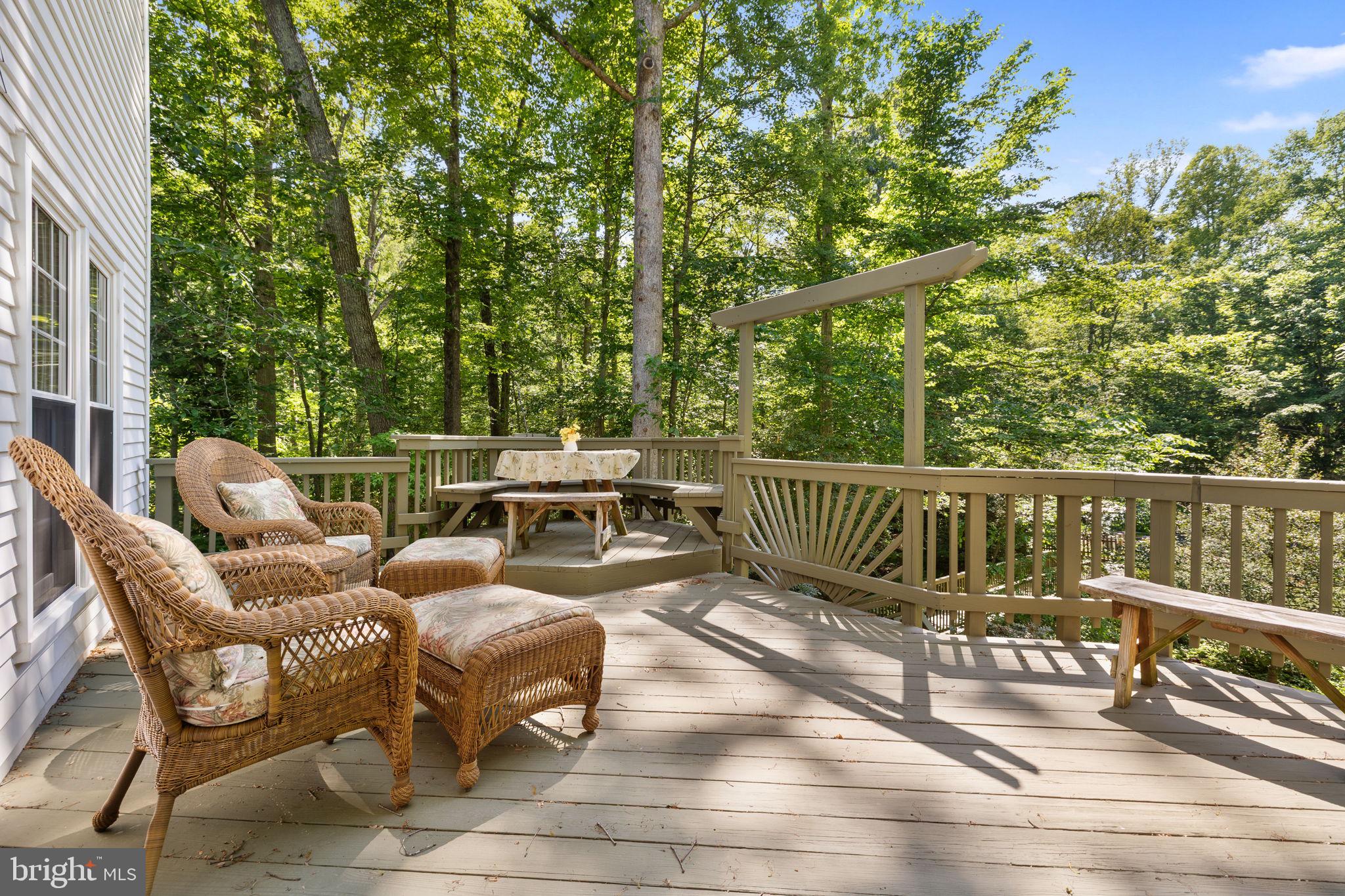 8099 Counselor Road Manassas, VA 20112 - Photo 44 of 82 Beautiful deck with built in bench off kitchen