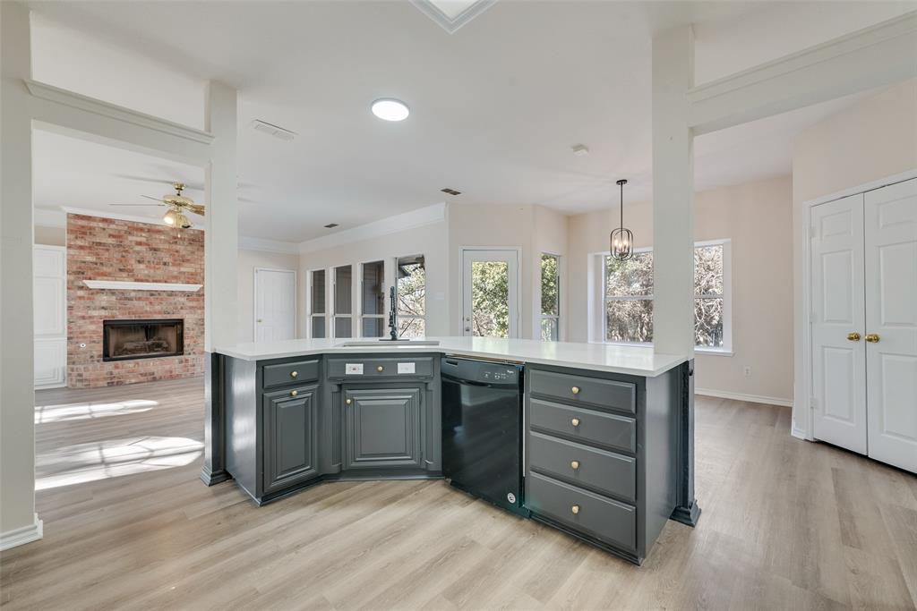 421 Roland Drive Keller, TX 76248 - Photo 40 of 40 a spacious bathroom with a granite countertop double vanity sink and a mirror