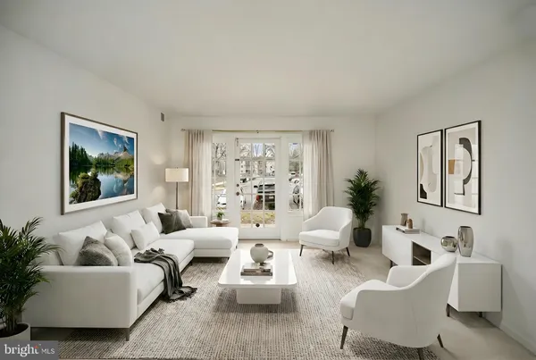 a view of a livingroom with an empty space