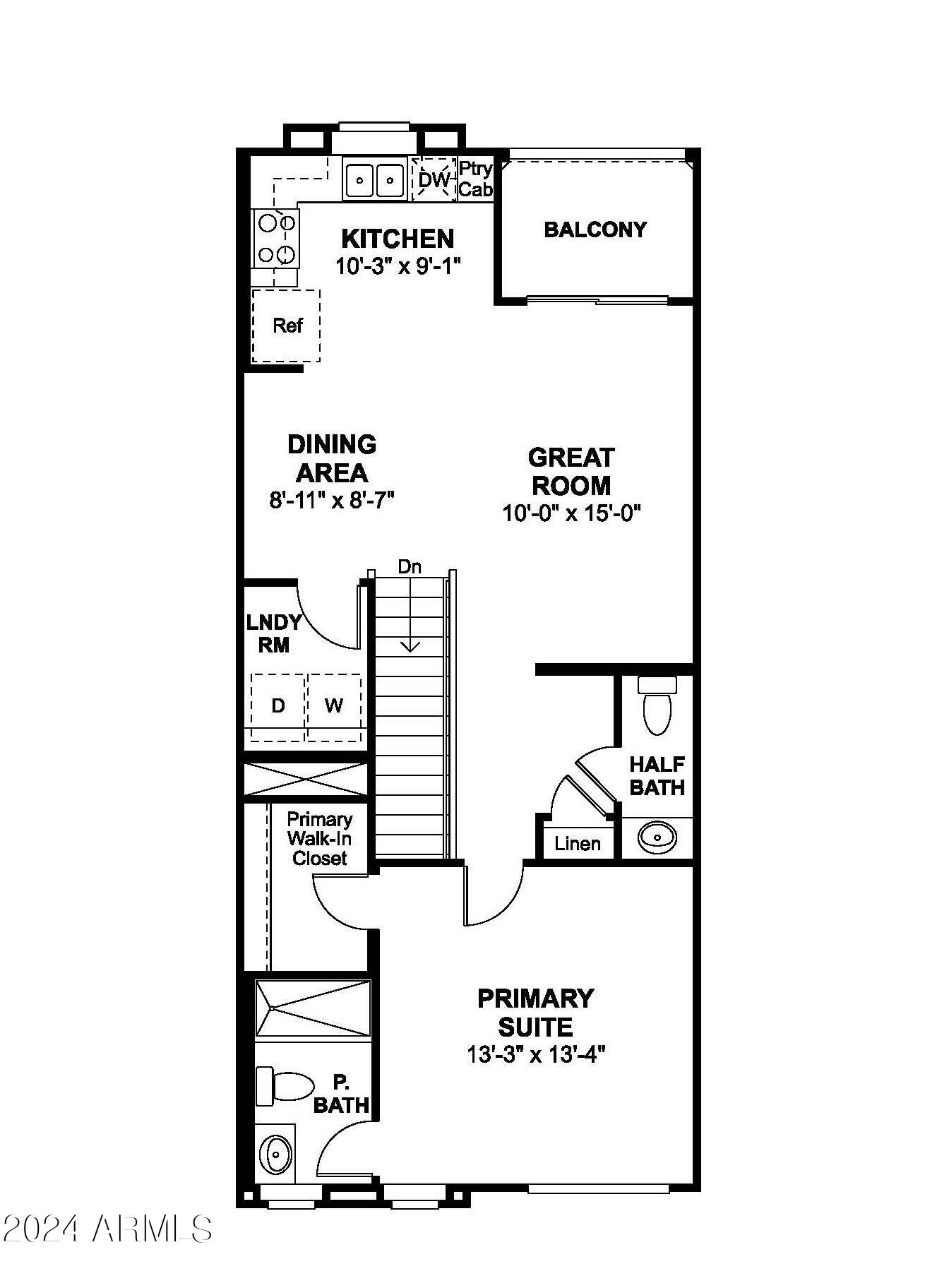 2816 West Red Fox Road Phoenix, AZ 85085 - Photo 25 of 25 Aquila Floorplan Second Floor