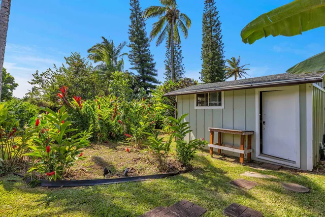 a view of a house with a yard and a tree