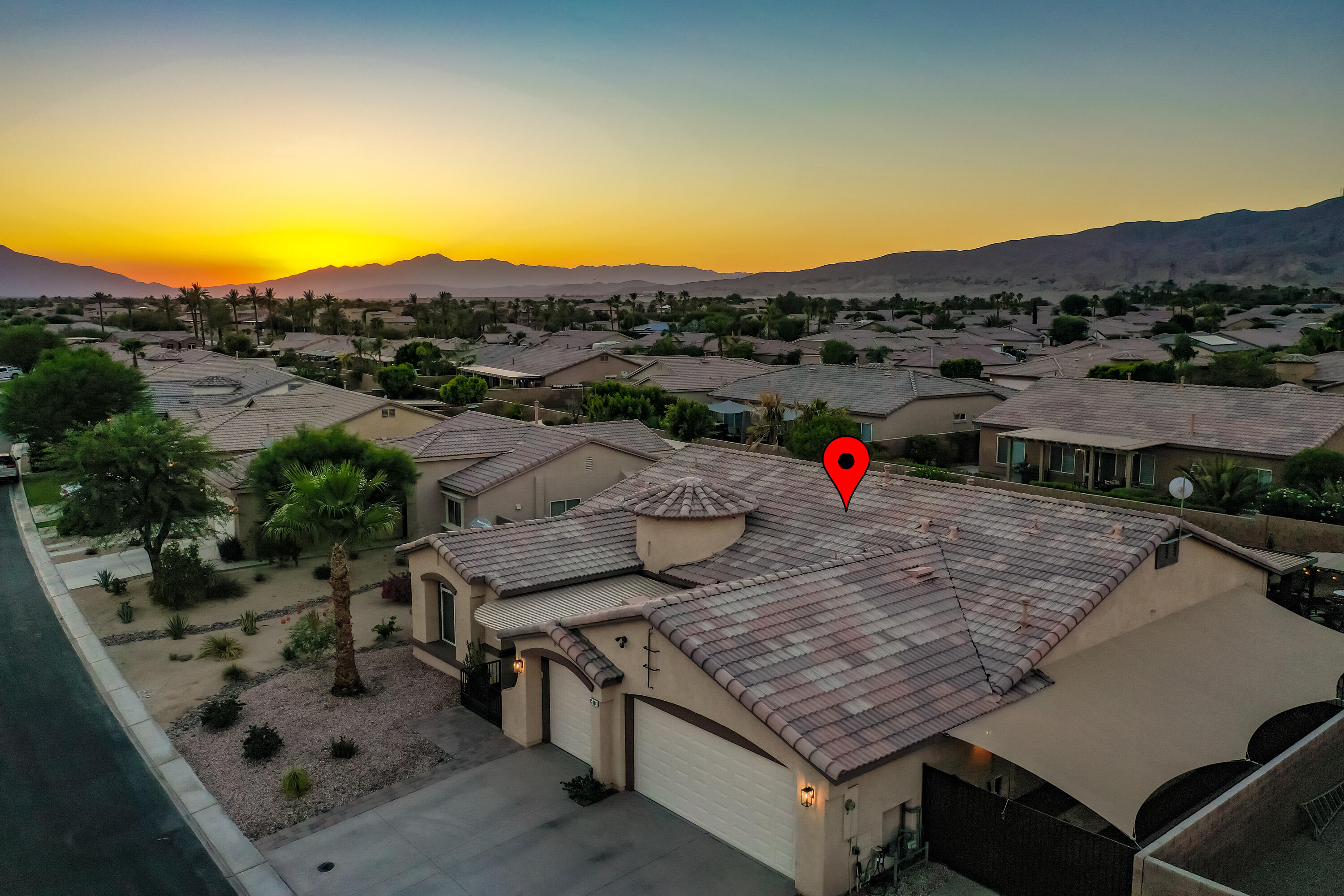 83164 Prairie Dunes Way Indio, CA 92203 - Photo 3 of 60 an aerial view of residential houses with outdoor space