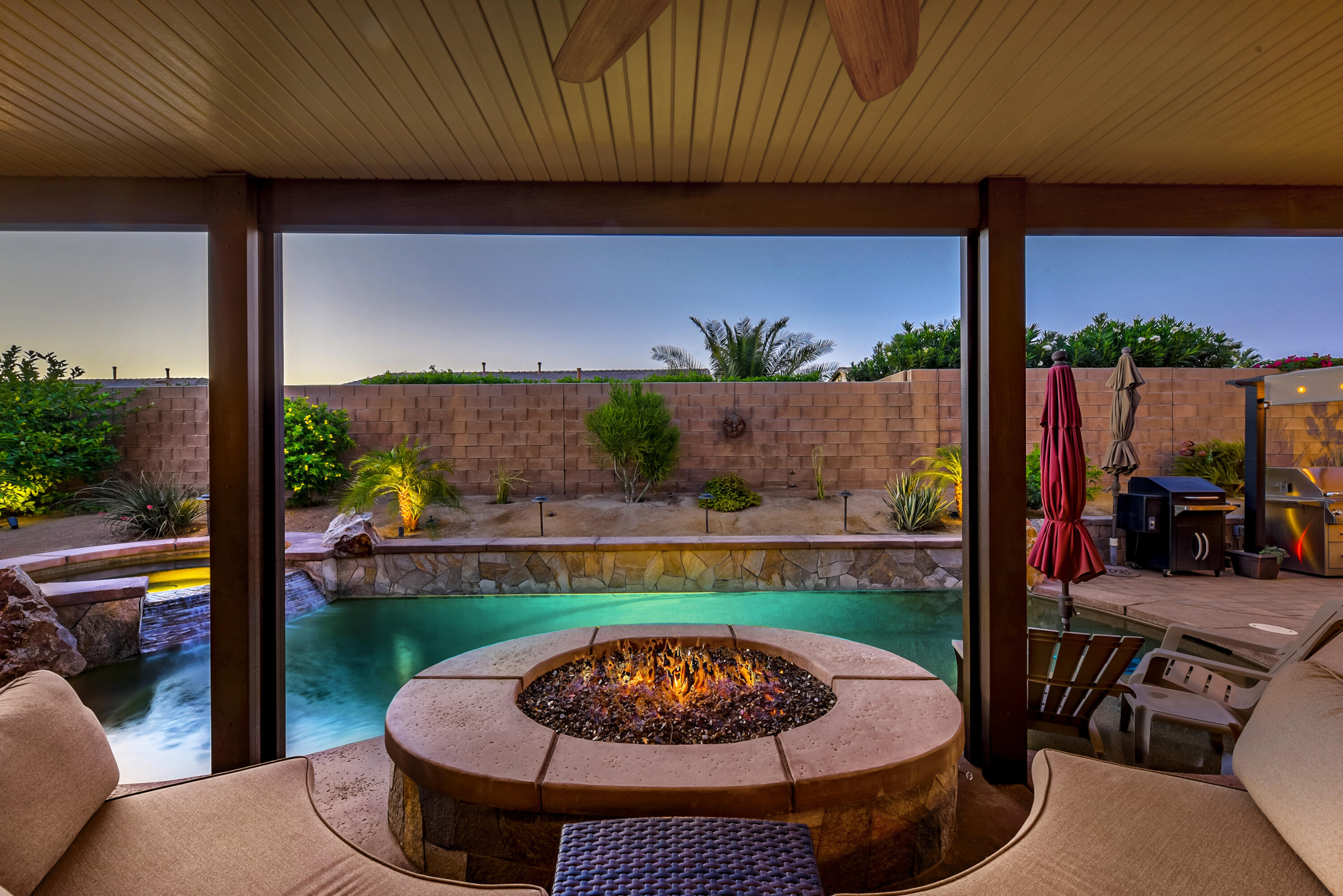 83164 Prairie Dunes Way Indio, CA 92203 - Photo 36 of 60 a view of a couches in patio with a patio