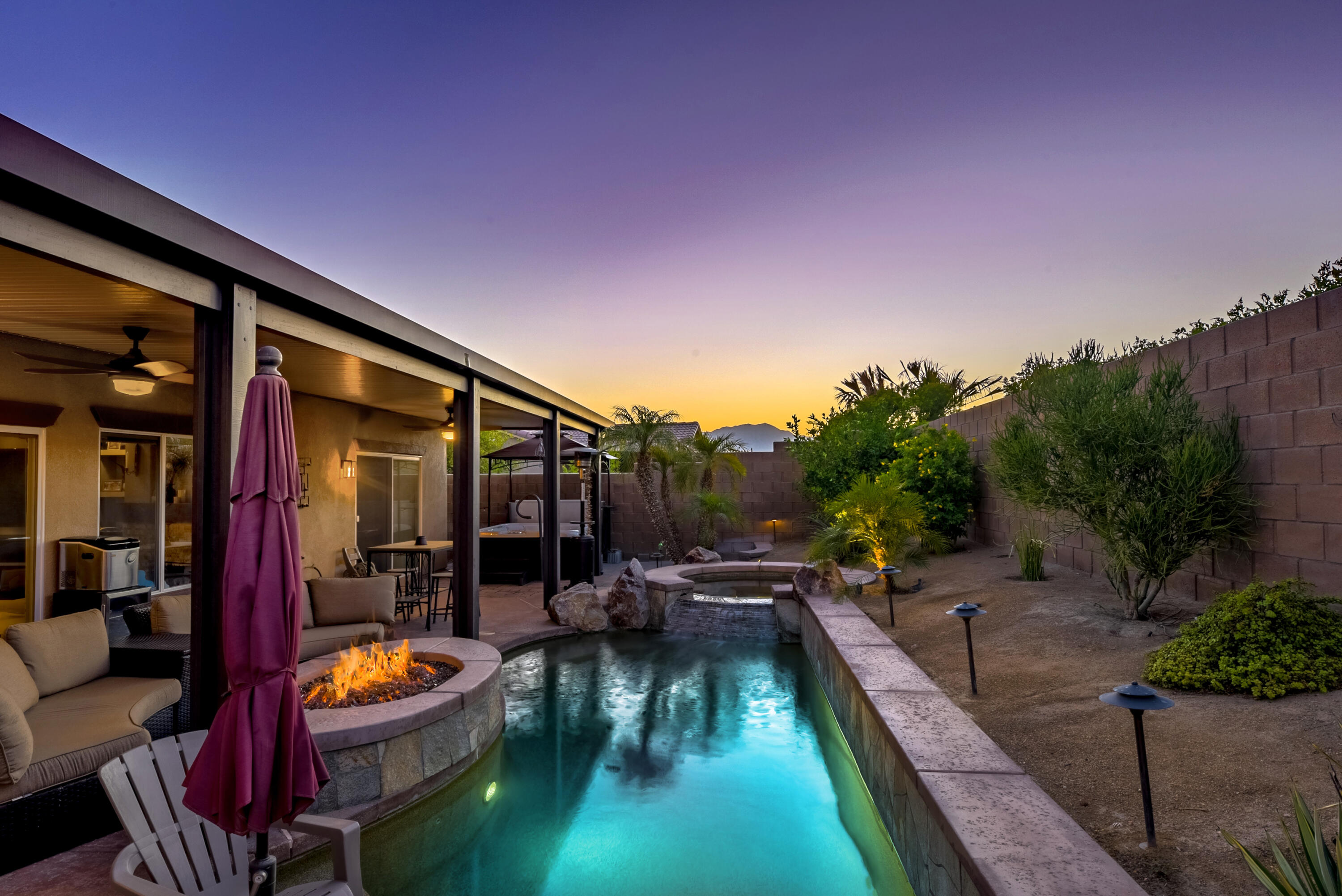 83164 Prairie Dunes Way Indio, CA 92203 - Photo 37 of 60 a view of swimming pool with outdoor seating