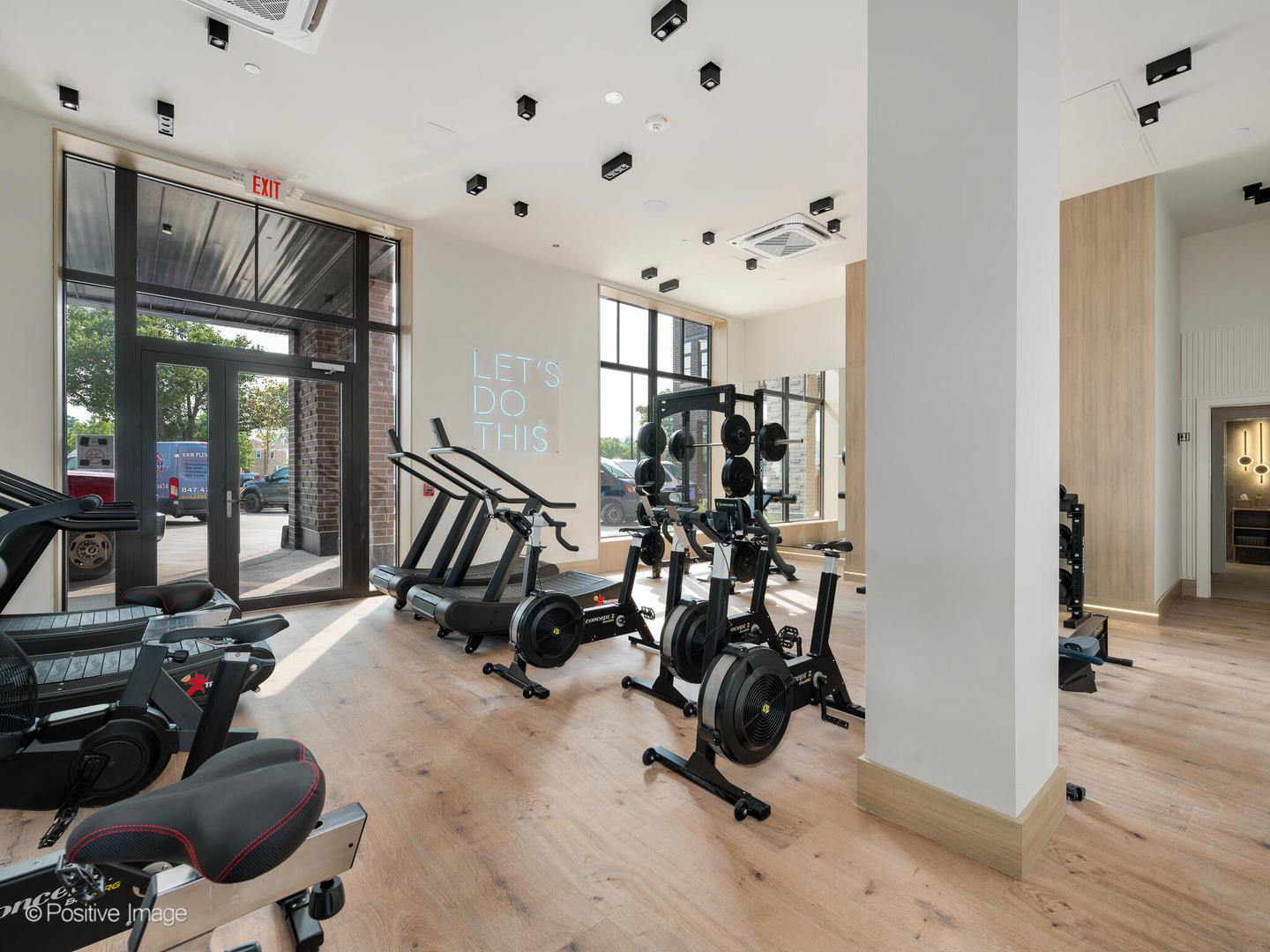 11 West Prospect Avenue, Unit 217 Mount Prospect, IL 60056 - Photo 21 of 66 a view of a room with gym equipment