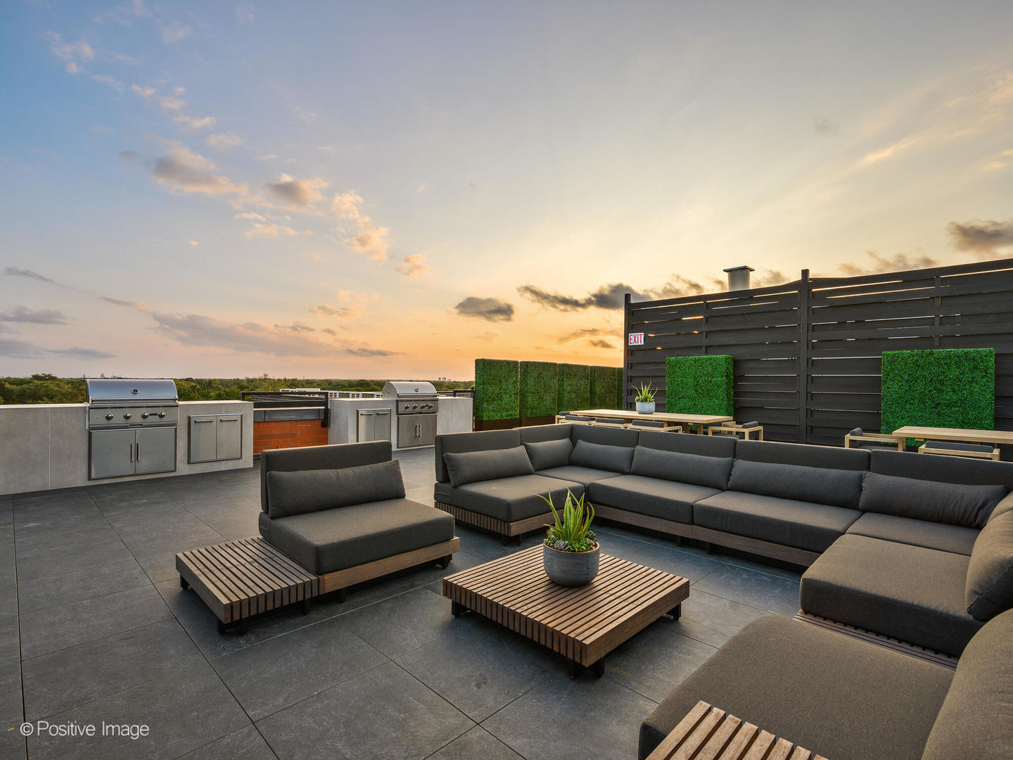 11 West Prospect Avenue, Unit 217 Mount Prospect, IL 60056 - Photo 58 of 66 a roof deck with couches and potted plants