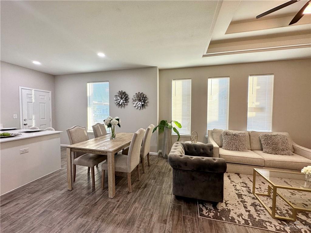 1011 Starr Street Mercedes, TX 78570 - Photo 7 of 35 a living room with furniture and a wooden floor