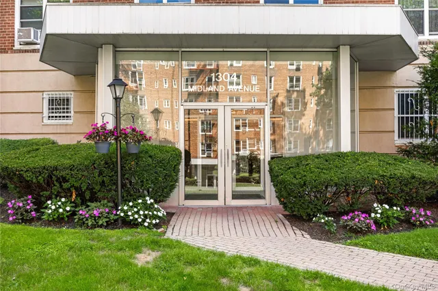 a view of a potted plant in front of a house
