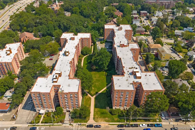 an aerial view of residential building
