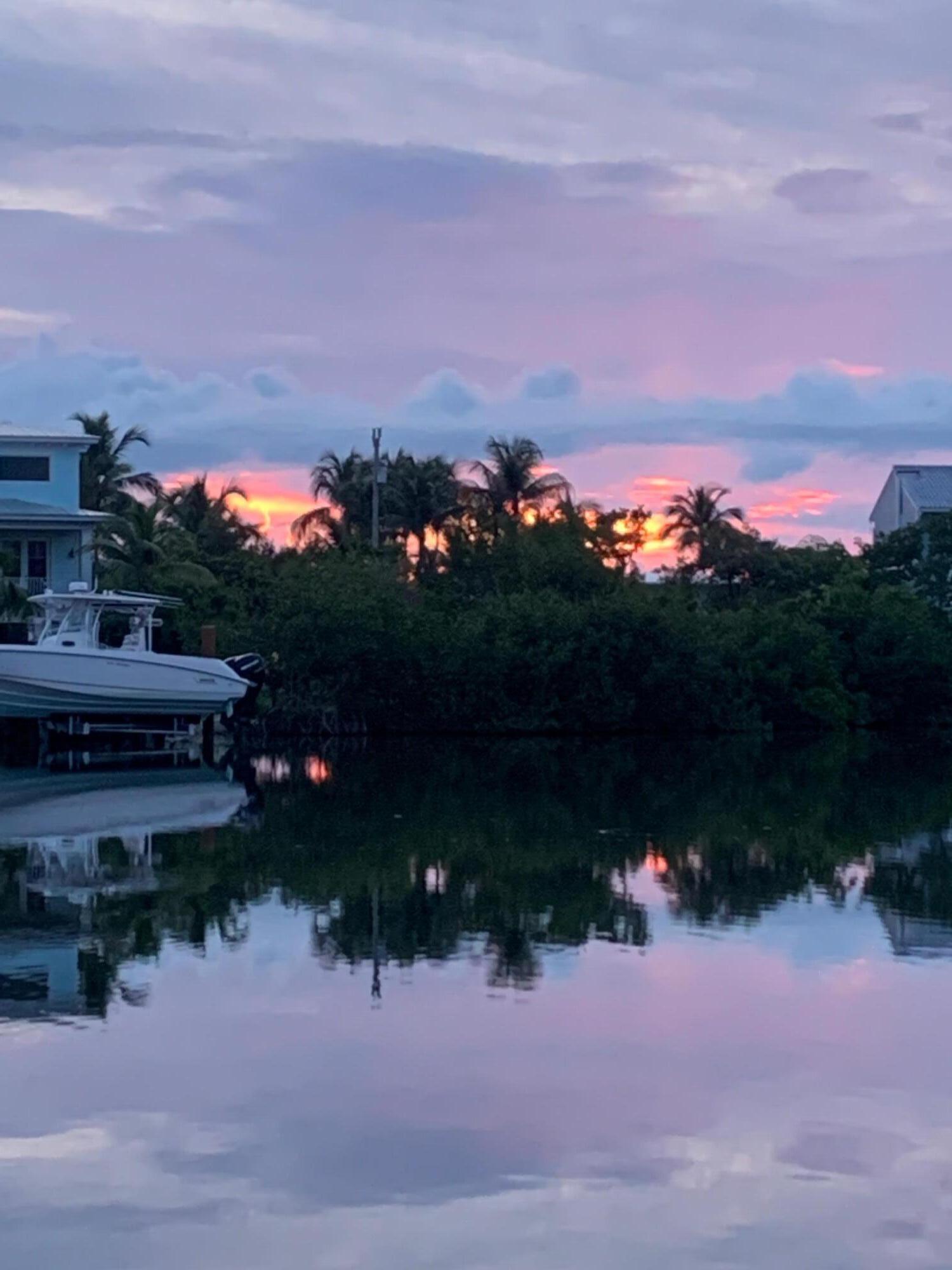81 Jean La Fitte Drive Key Largo, FL 33037 - Photo 38 of 61 Dusk views to the bay