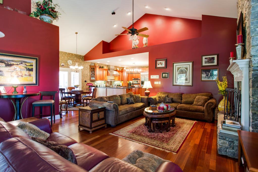 4670 Murfreesboro Road Franklin, TN 37067 - Photo 25 of 30 a living room with fireplace furniture and a flat screen tv