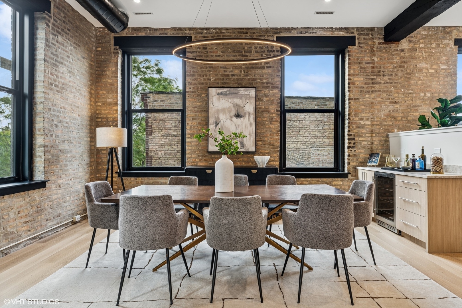 401 North Aberdeen Street, Unit 2N Chicago, IL 60642 - Photo 14 of 37 a dining room with furniture and window