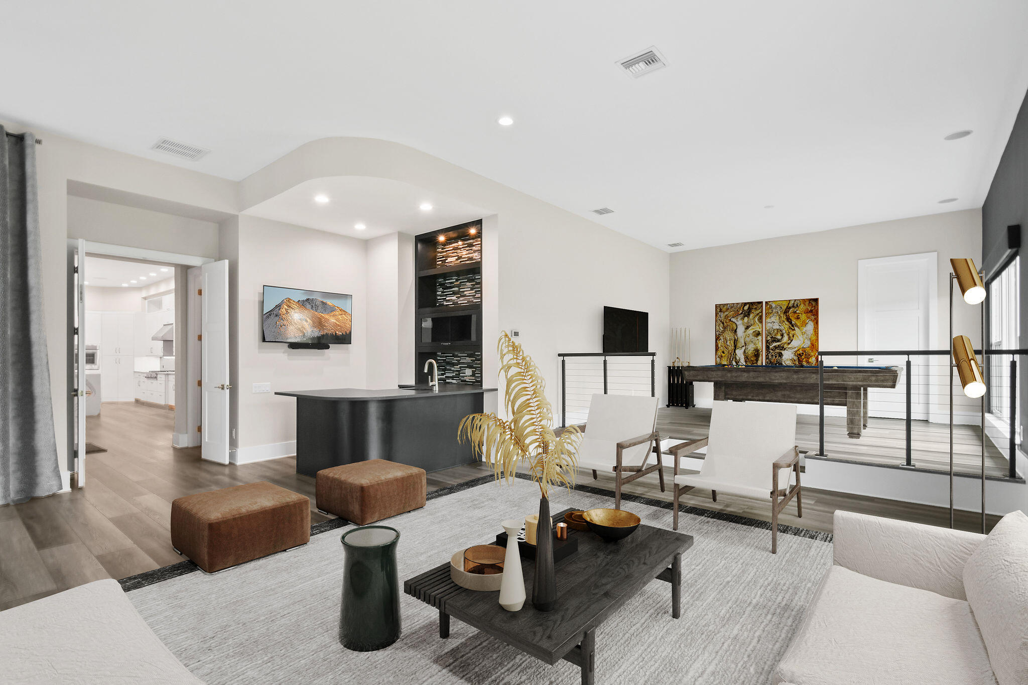 6219 Southeast Moss Ridge Pointe Hobe Sound, FL 33455 - Photo 62 of 108 a living room with furniture and a flat screen tv