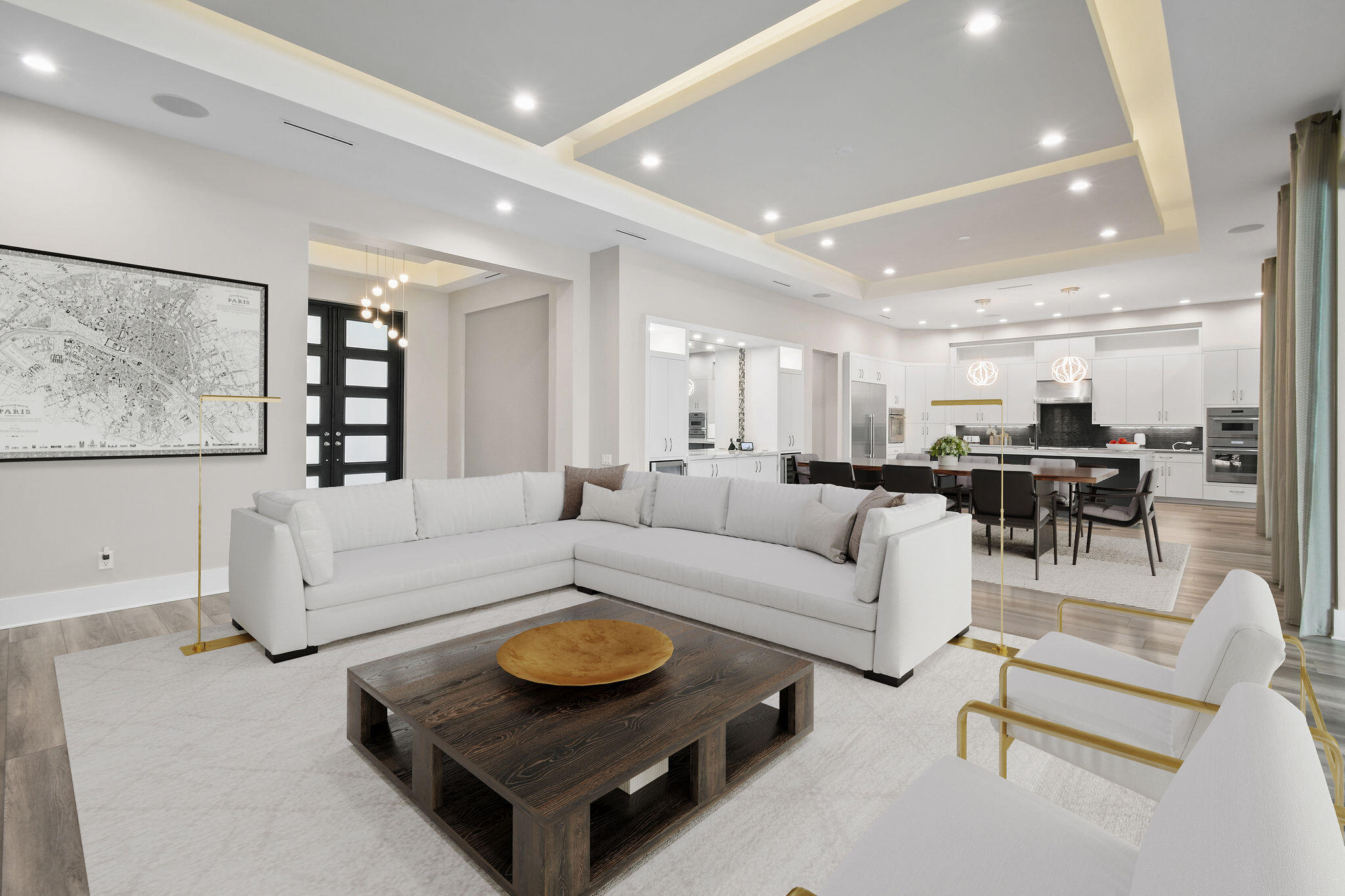 6219 Southeast Moss Ridge Pointe Hobe Sound, FL 33455 - Photo 9 of 108 a living room with furniture and kitchen view