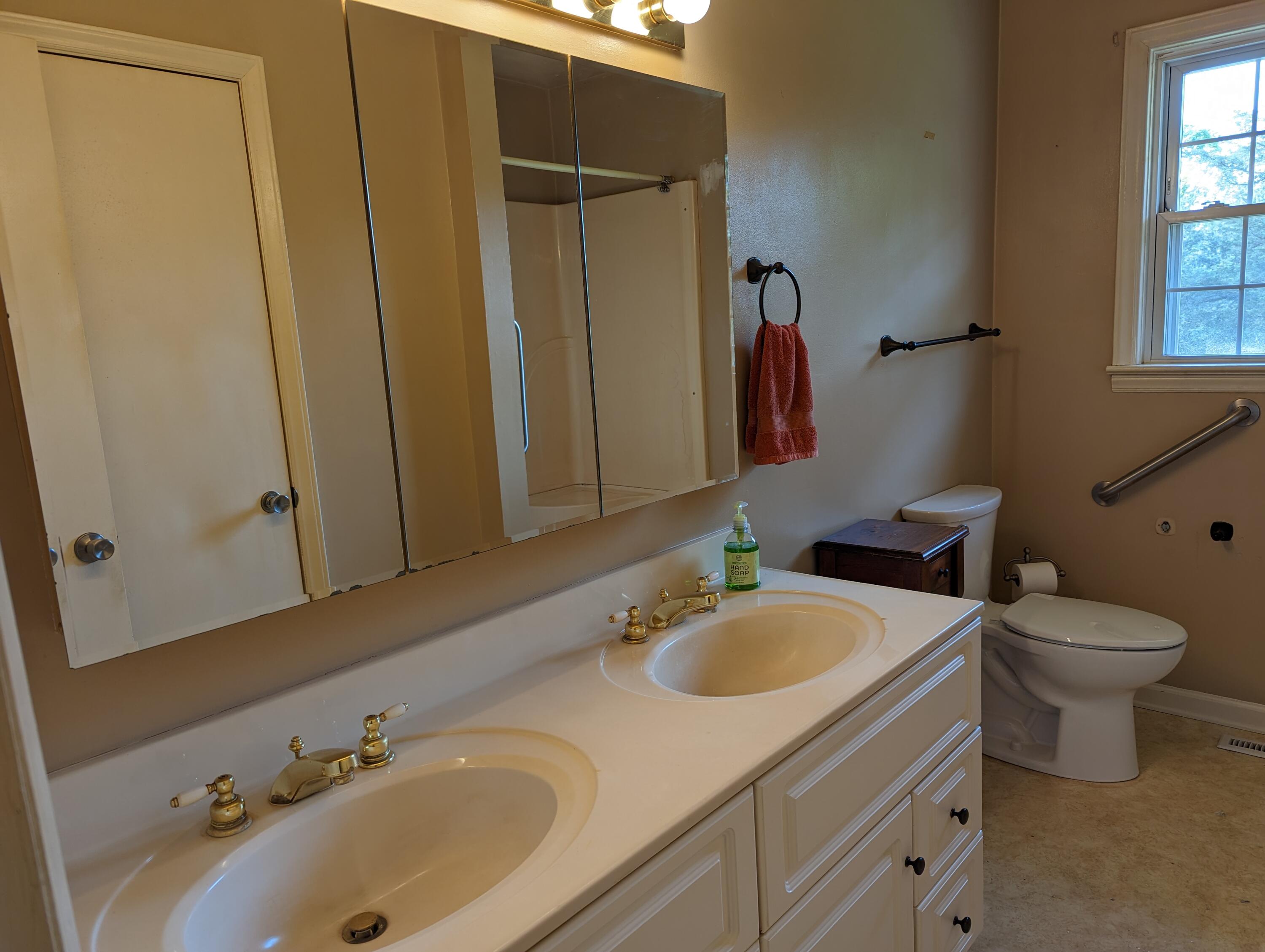 7214 6 Mile Post Road Rocky Mount, VA 24151 - Photo 12 of 45 a bathroom with a sink and a mirror