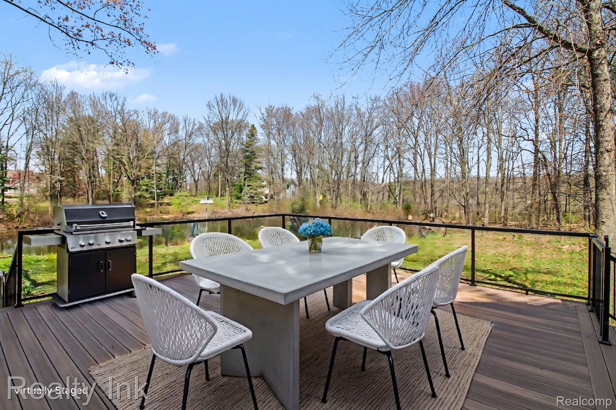 4927 Nature View Court Howell, MI 48843 - Photo 6 of 19 Deck with outdoor dining area and grilling area
