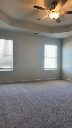 a view of a window in an empty room