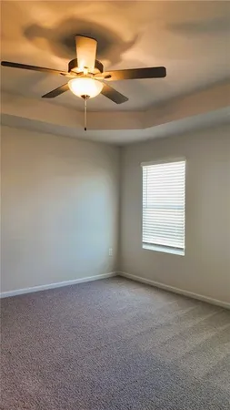 en empty room with a window