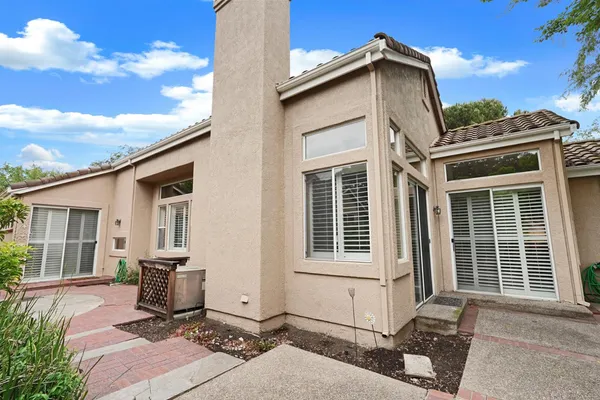 a front view of a house with balcony