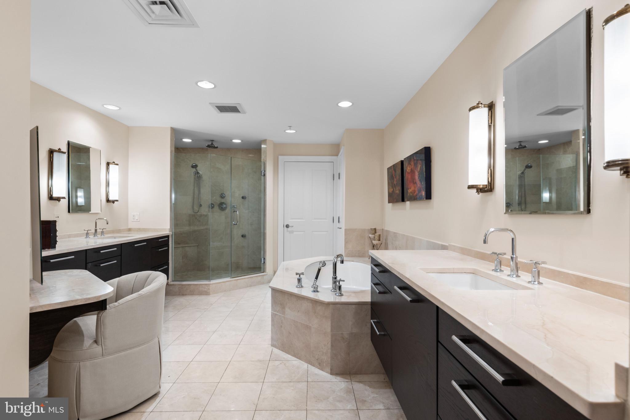 801 Key Highway, Unit 441 Baltimore, MD 21230 - Photo 27 of 51 Luxurious Primary Bathroom