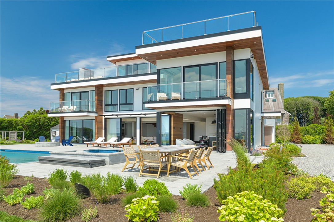511 Ocean Avenue Newport, RI 02840 - Photo 2 of 45 Outdoor Granite Patio, Pool, Hot Spa tub, outdoor shower.