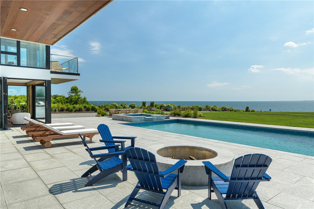 511 Ocean Avenue Newport, RI 02840 - Photo 21 of 45 Granite Patio, Fire Pit, Dining for 8, Pool and Ocean Sunset views!